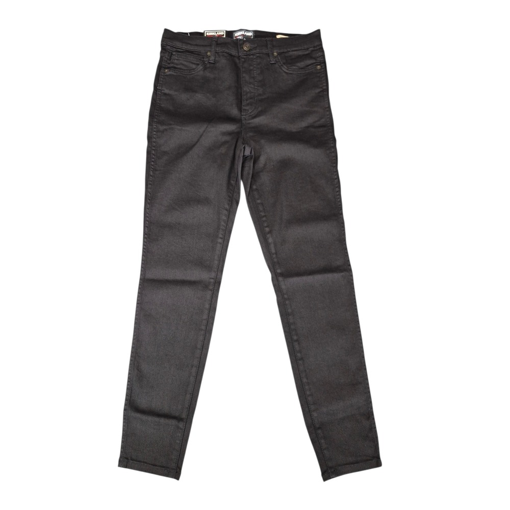 Kirkland Signature Womens High Rise Skinny Jeans Black Size 10 NWT 7771738